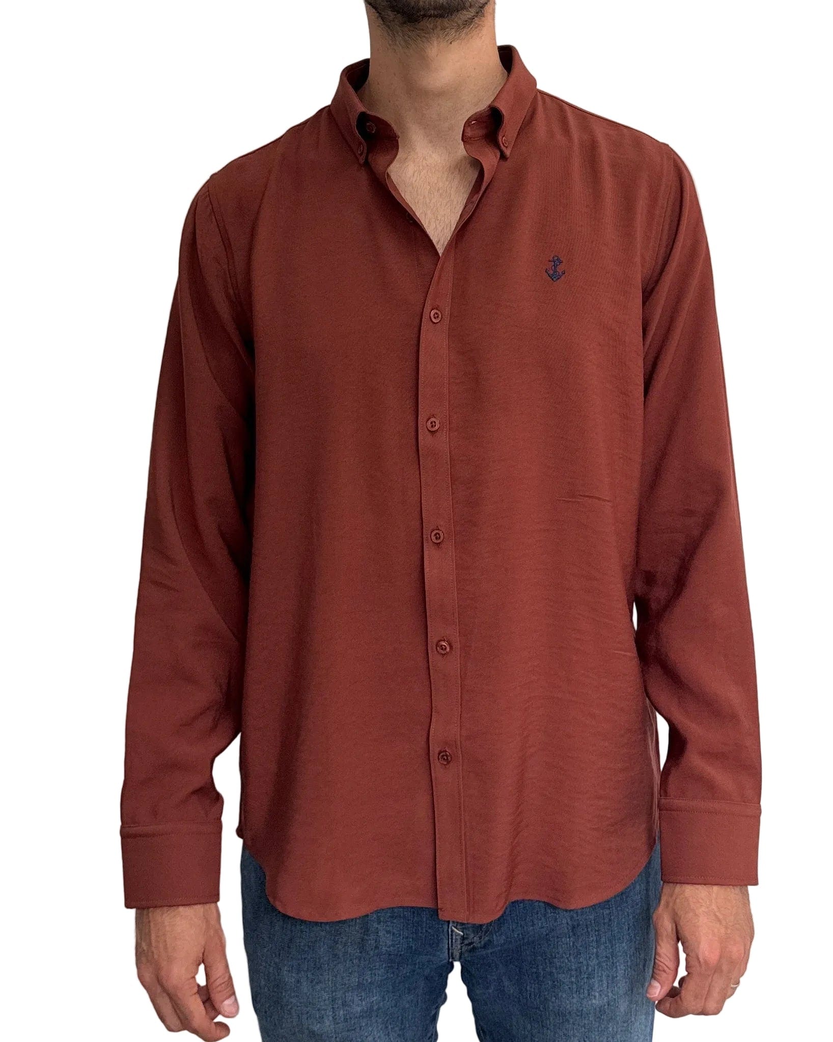 Camisa Terracota en rayón - imagen 3