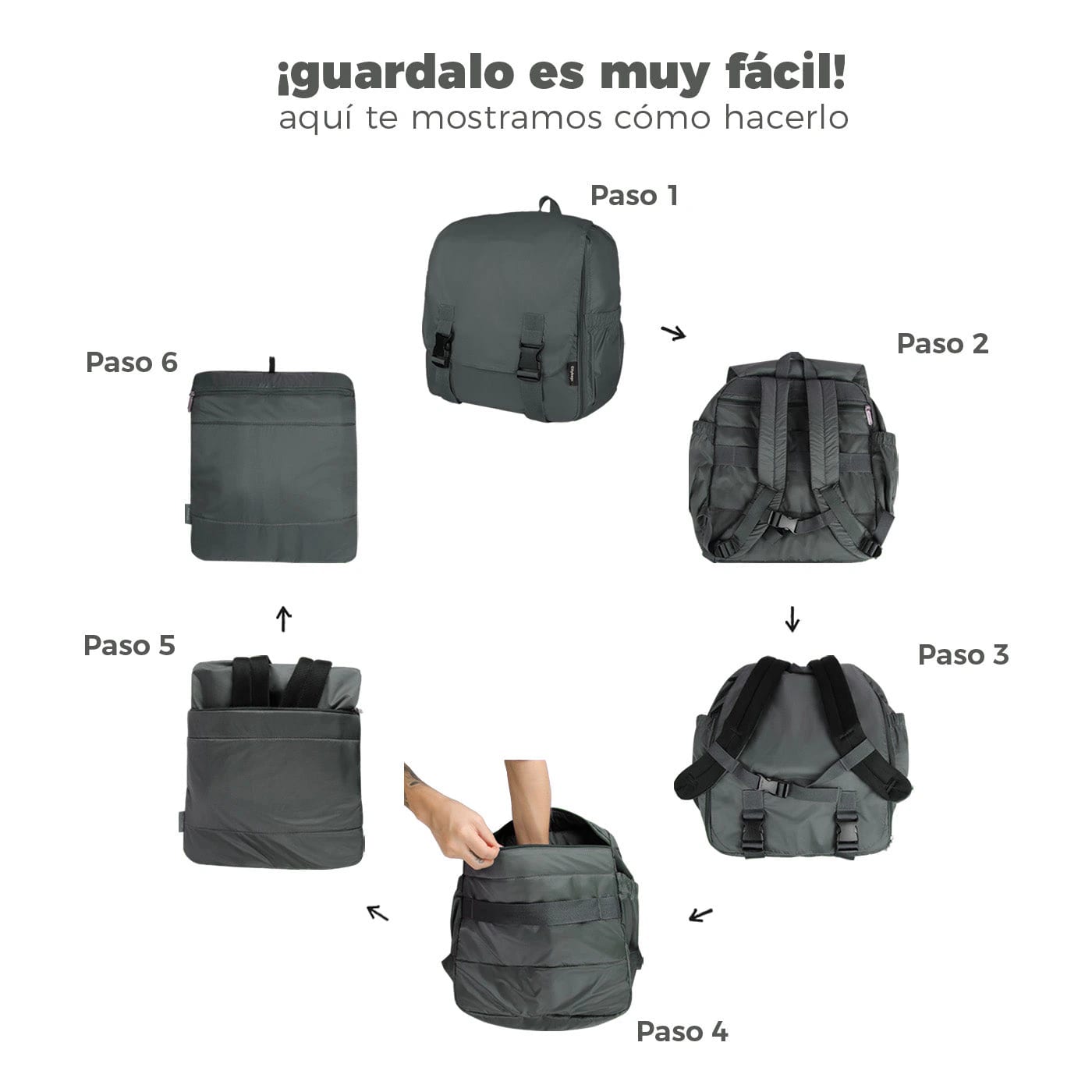 Morral Cabina Tapa Ultra Estampado Cayena Citybags - imagen 10