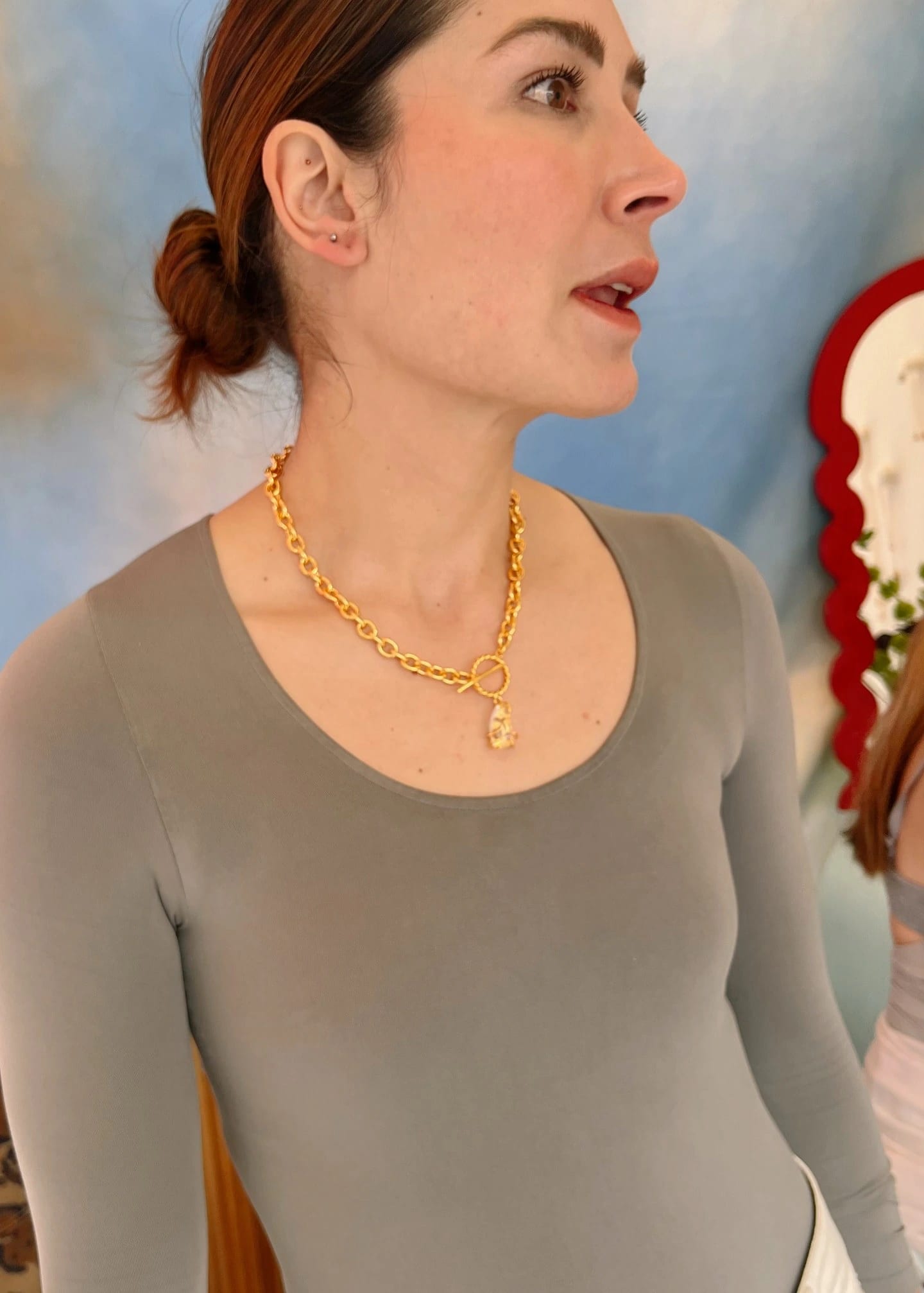 Choker maxi Drop cuarzo - imagen 2