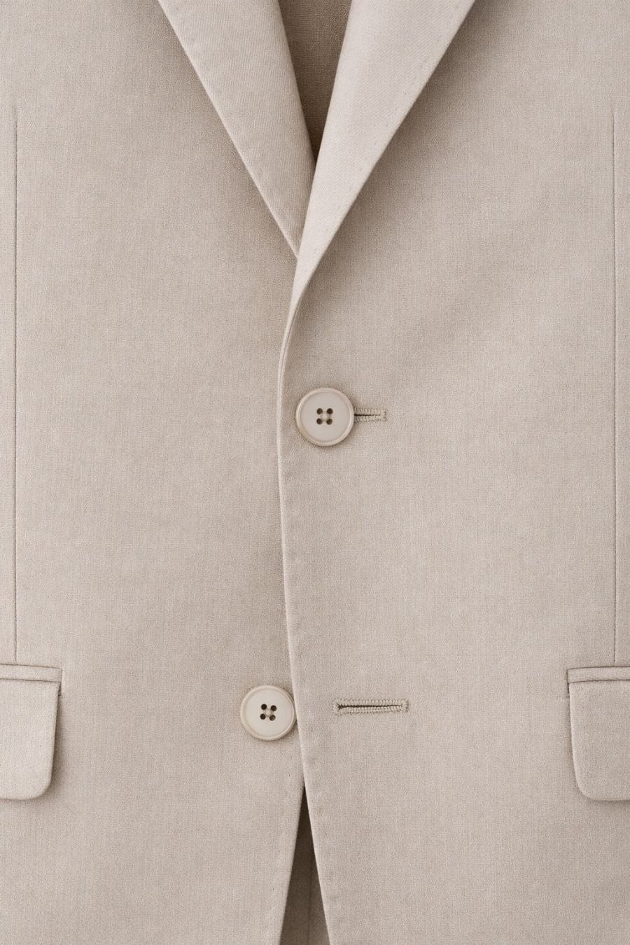 Men's mixed fabric beige vittorio set - imagen 6