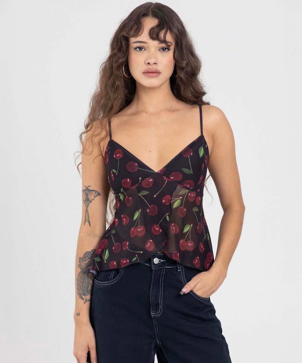 CHERRY MESH TOP - imagen 1