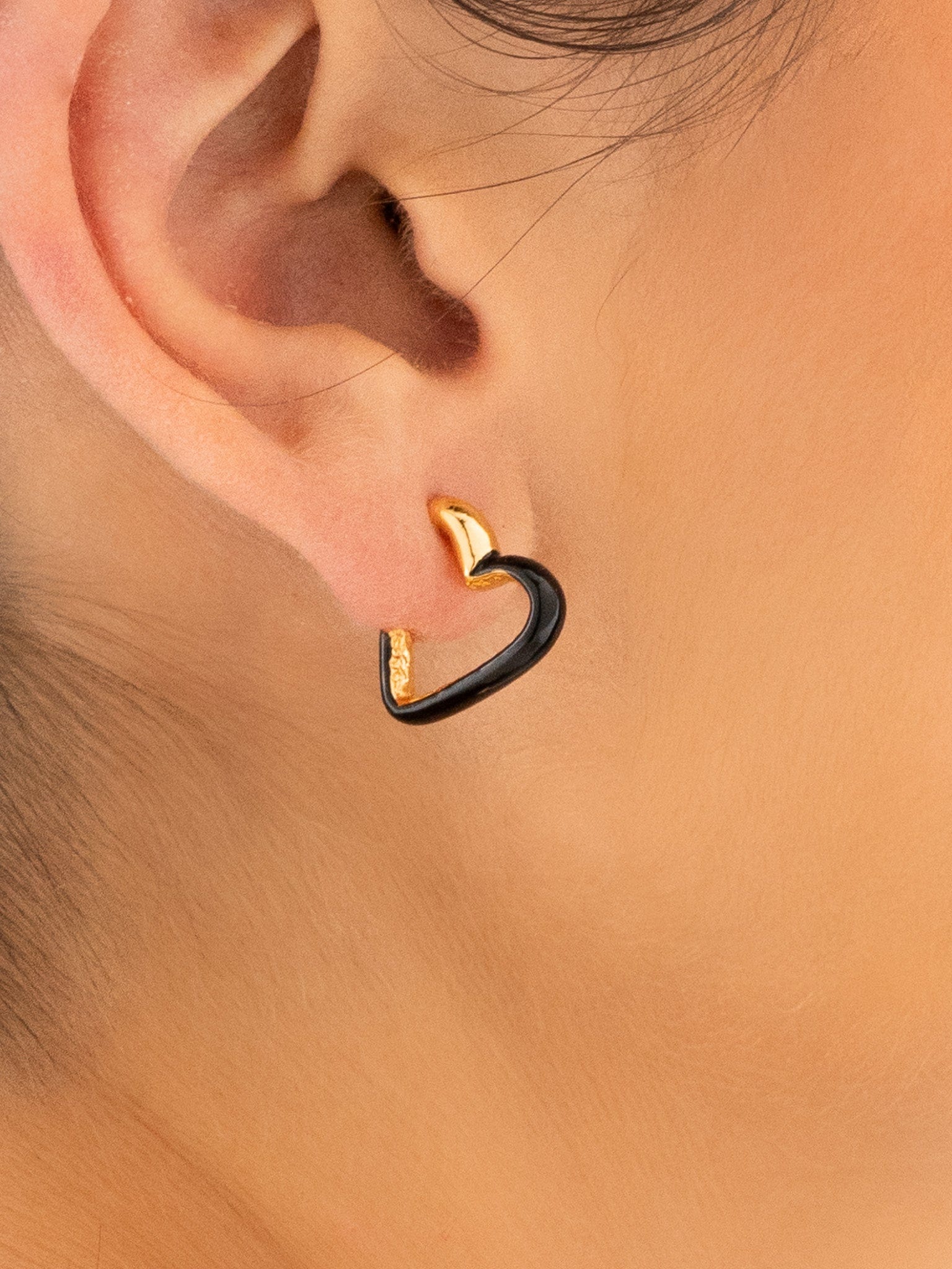 Aretes Corazón Plano - imagen 1