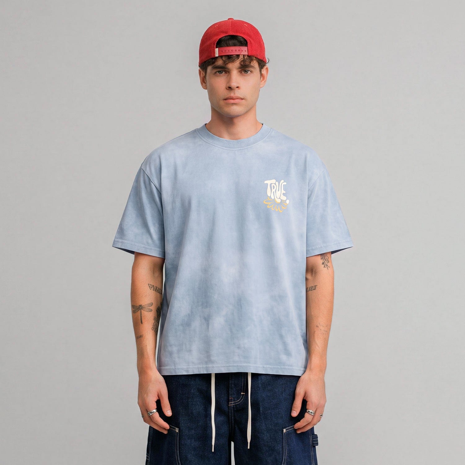 Bloom Boxy T-Shirt - Washed Blue - imagen 2