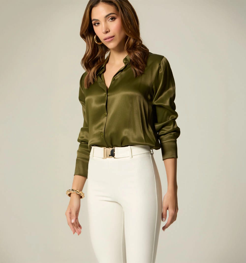 Blusa camisera manga larga - imagen 5