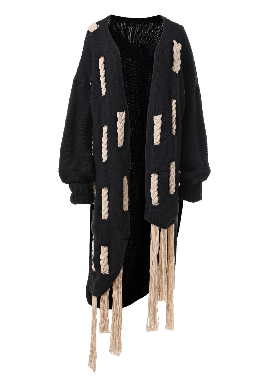 INTRECCIATO BRAIDED KNITTED OVERCOAT - imagen 1