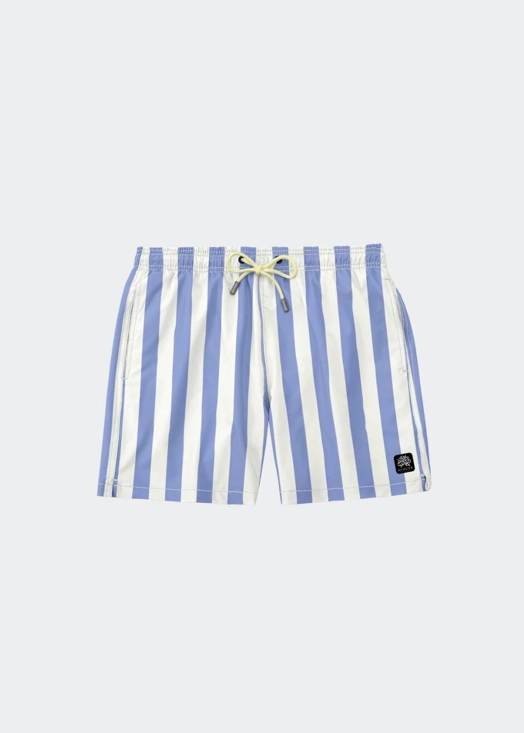 SHORT DE BAÑO LÍNEAS PÚRPURA - imagen 1