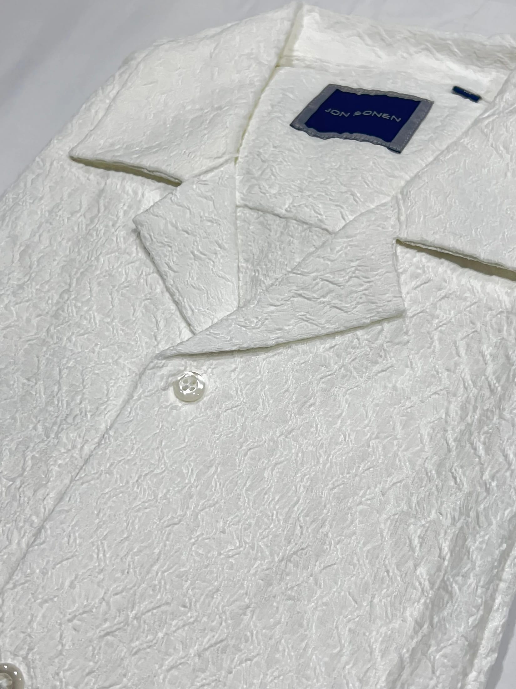 Camisa manga corta con textura para hombre Jon Sonen 027225019 - imagen 7