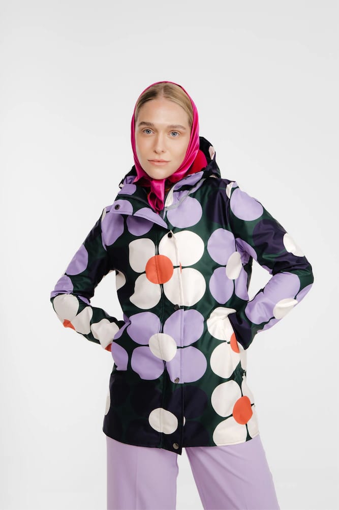 RAINCOAT FLOWER POWER MORADO (PRE-ORDER) - imagen 3
