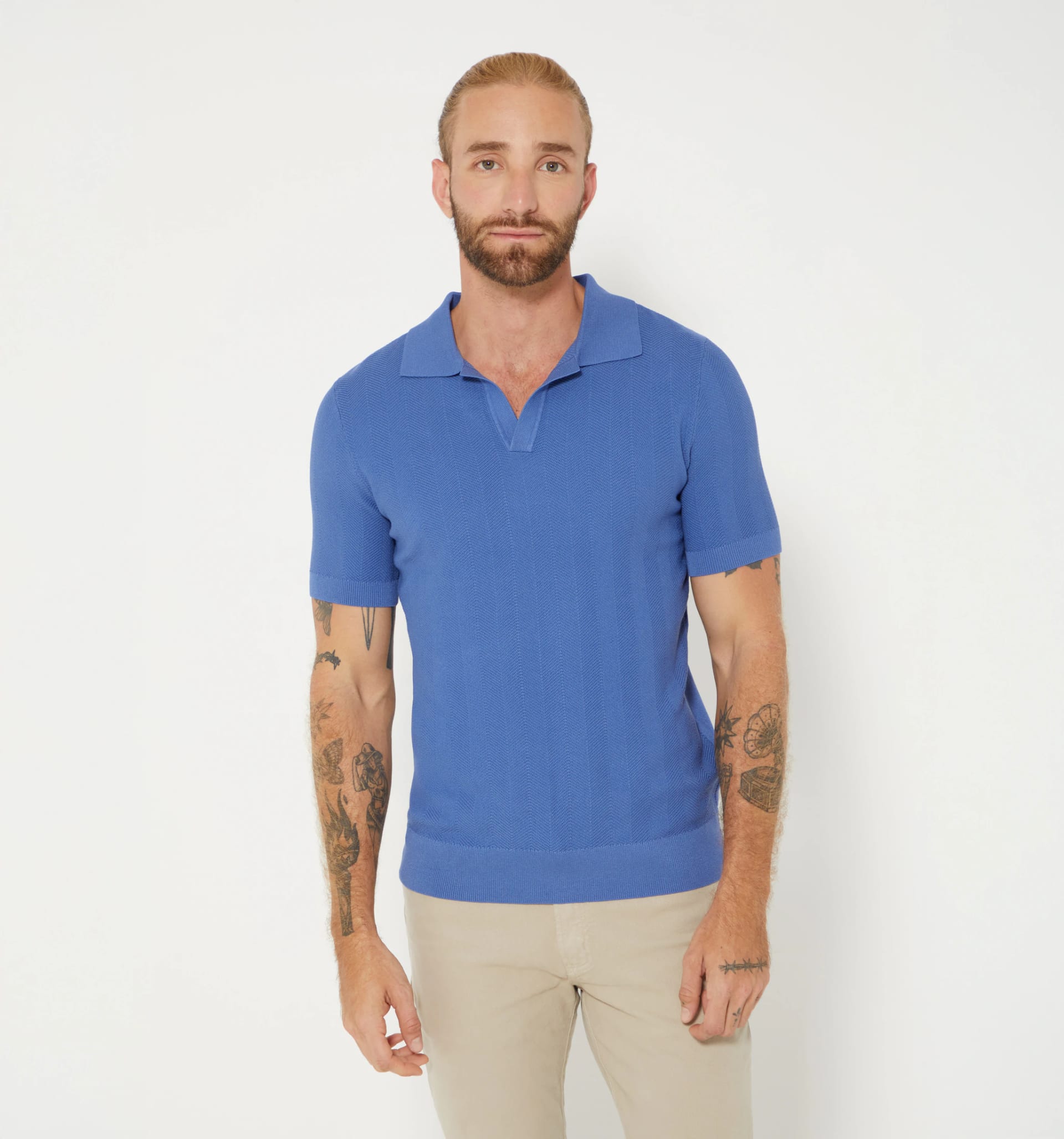 Polo para hombre tejida - imagen 1