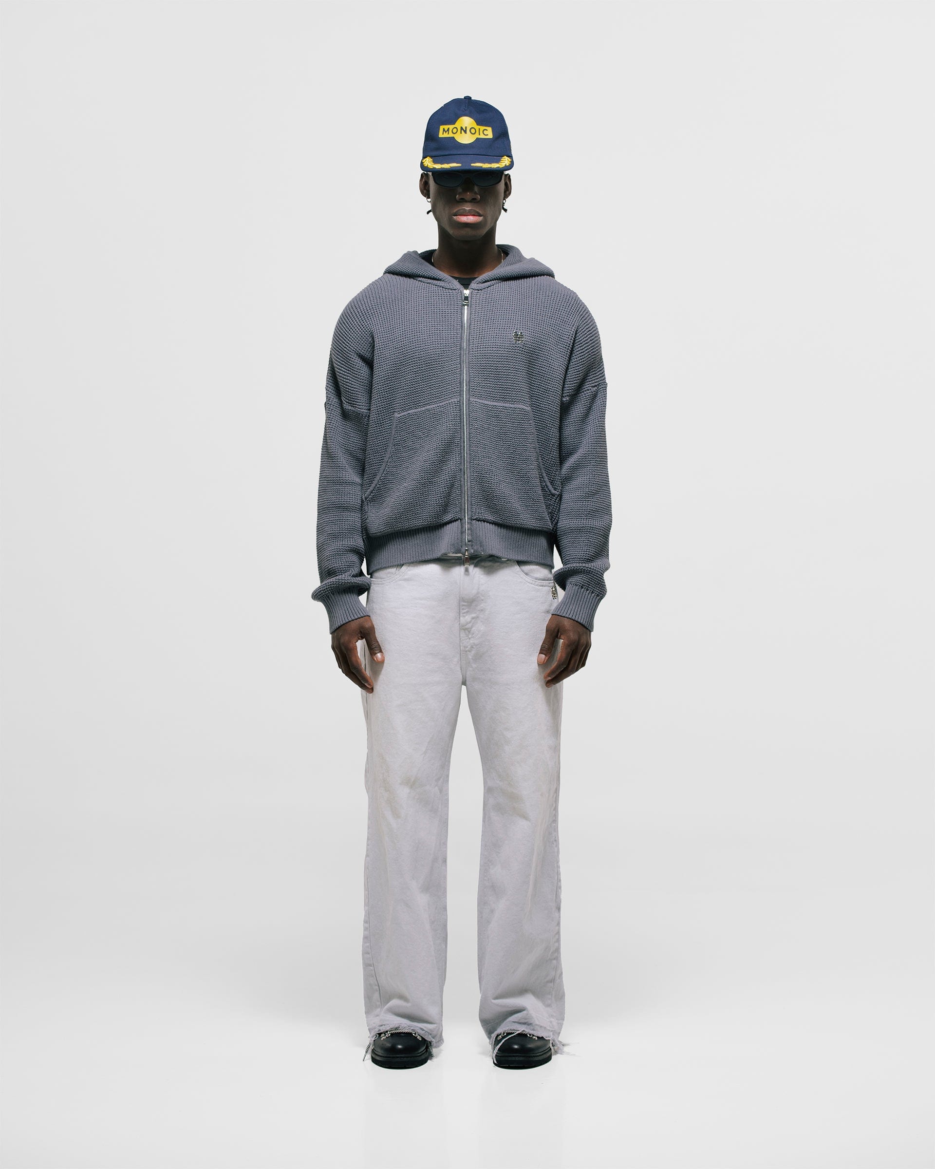 Zip Knitwear Hoodie - Gris Raton - imagen 5
