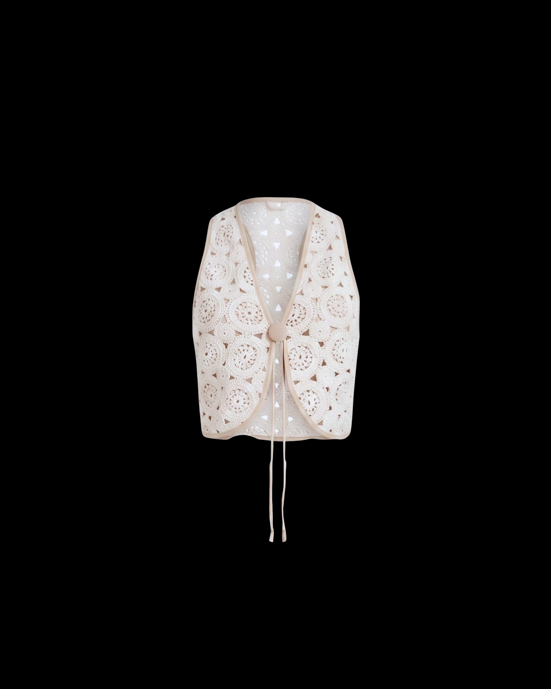JACQ VEST NATURAL ECRU - imagen 1