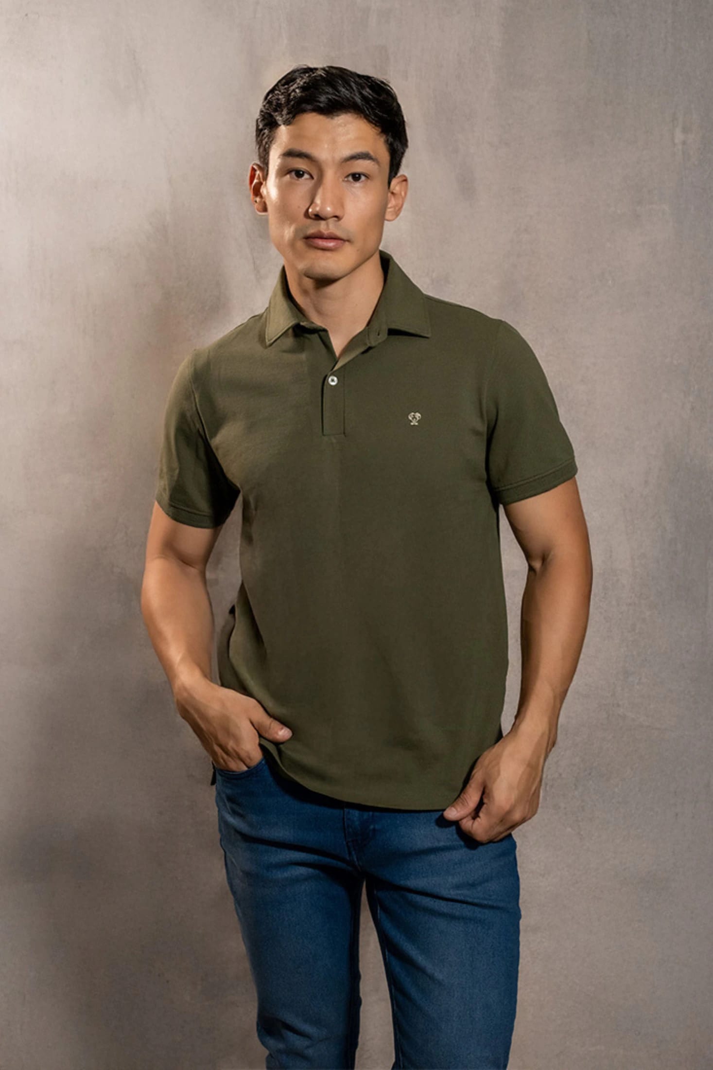 Polo Antimanchas Verde Militar - imagen 1