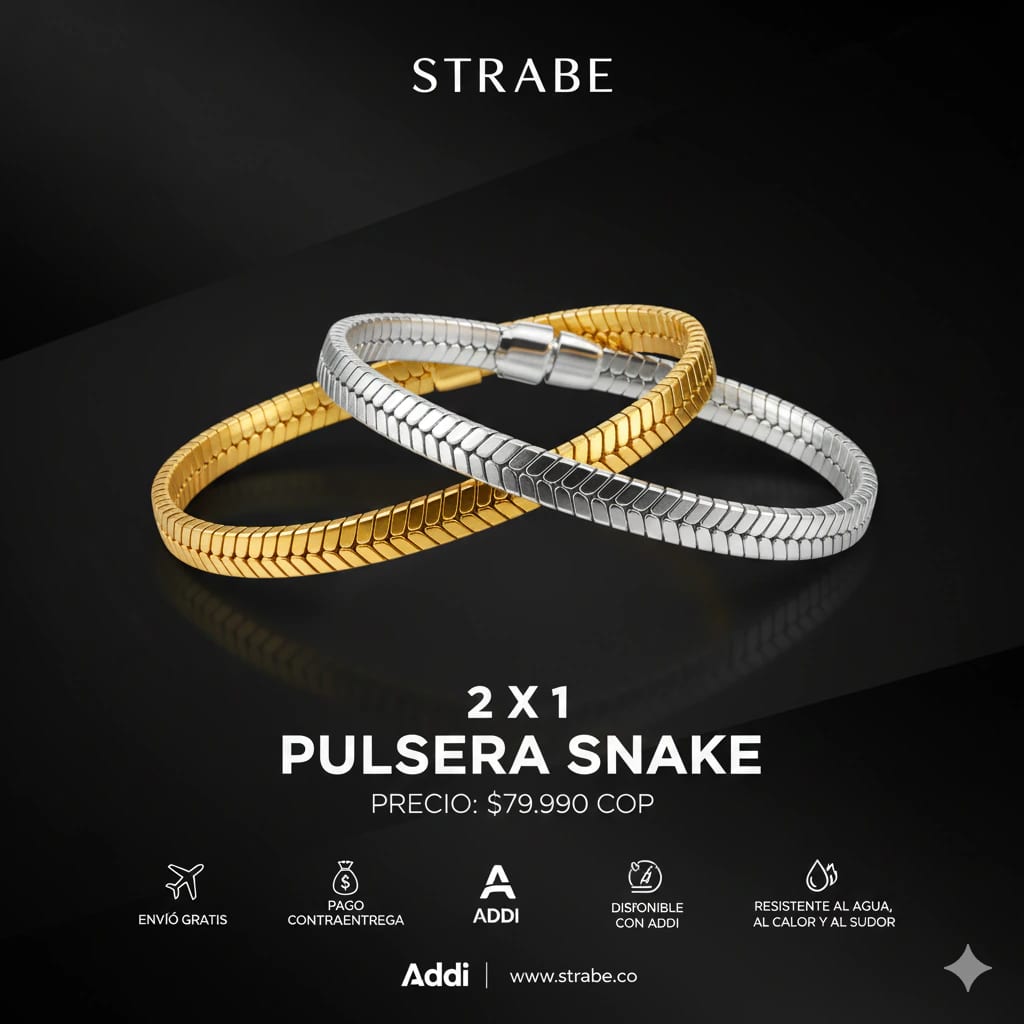 Combo Pulseras Snake - imagen 3