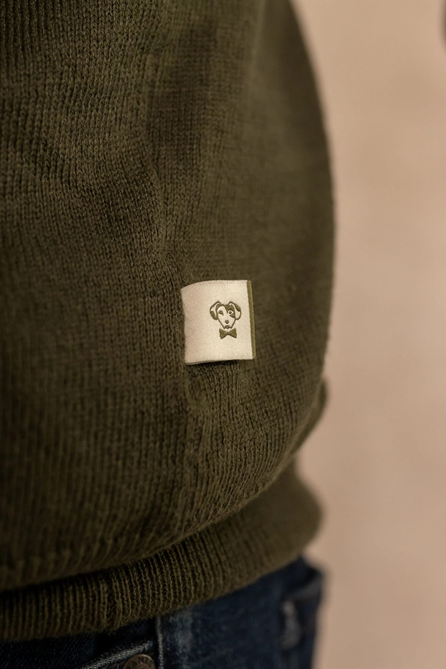 Polo Tejido Manga Larga Verde Militar - imagen 5