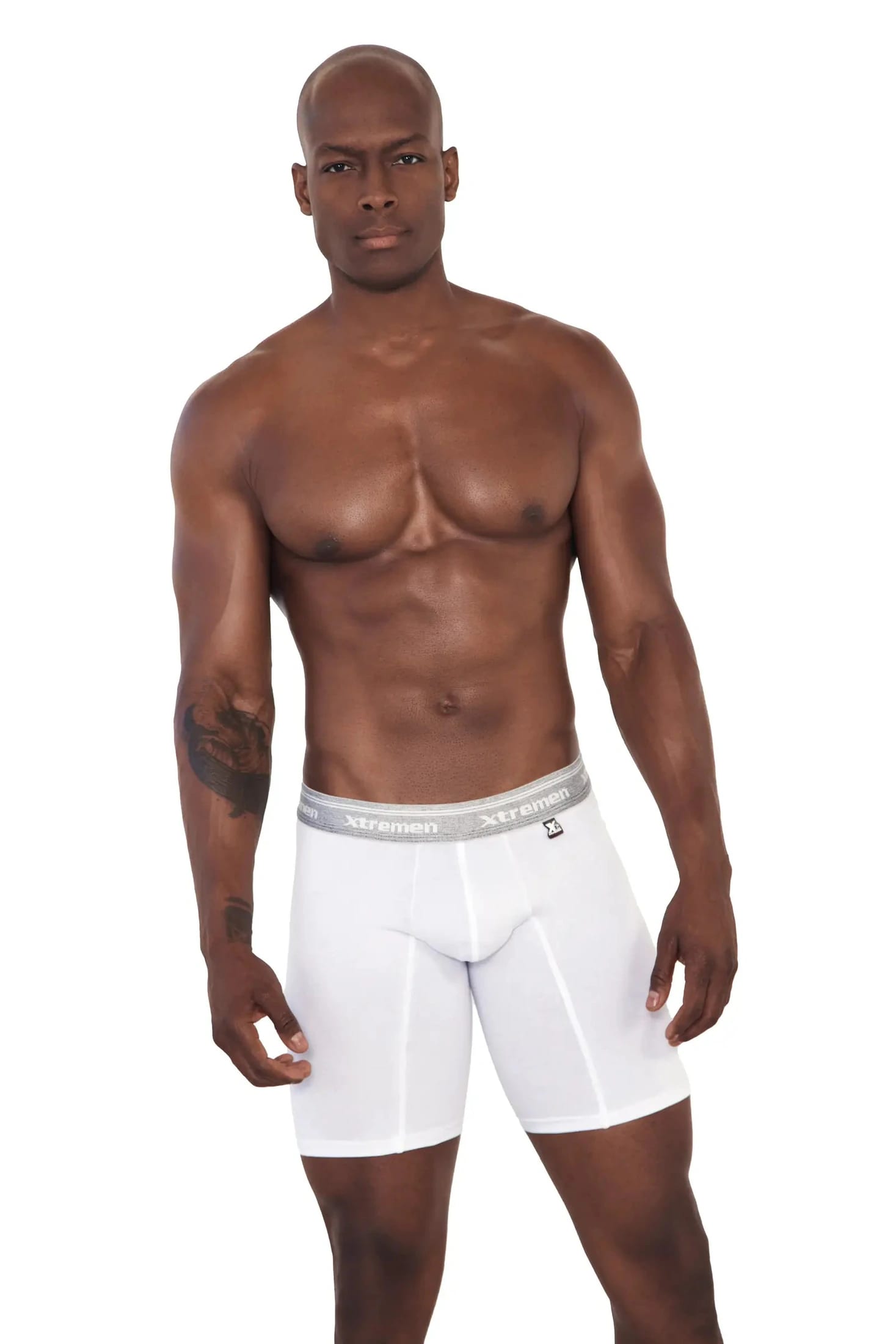 BOXER ALGODÓN DEPORTIVO FONDO ENTERO BLANCO - imagen 1