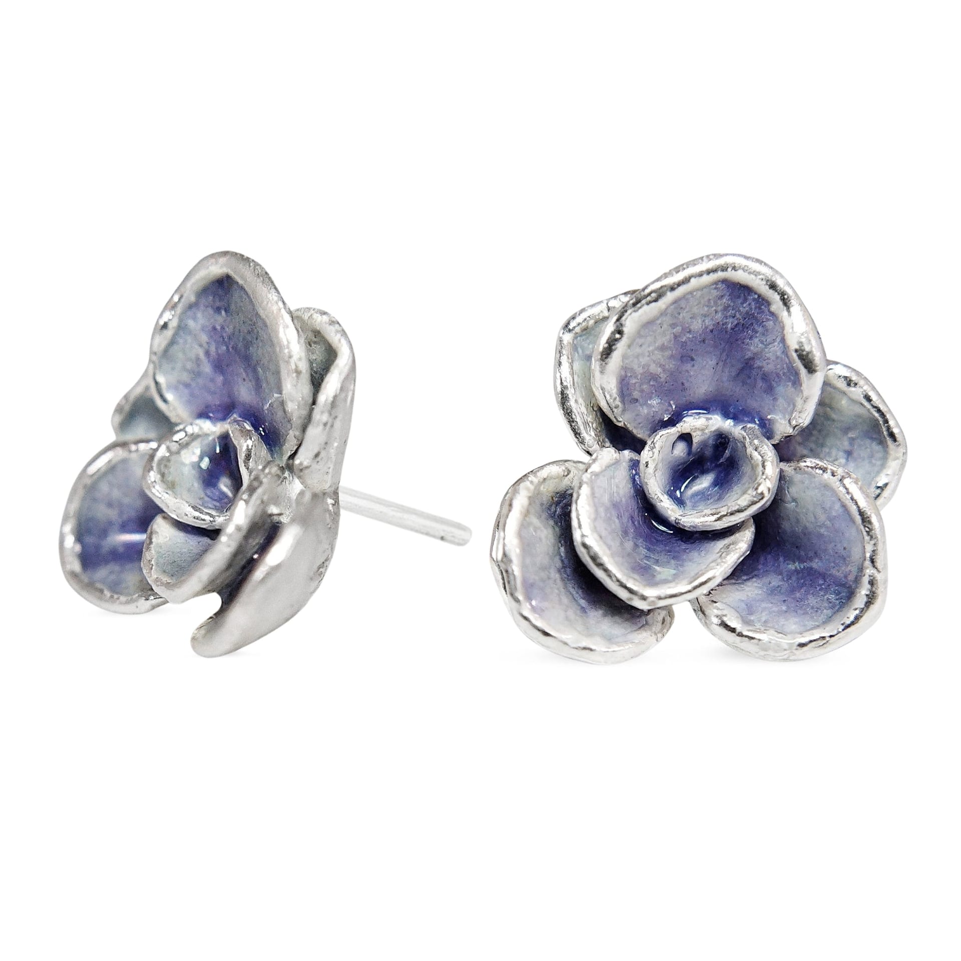 Aretes suculenta Simona en plata esmaltada - imagen 3