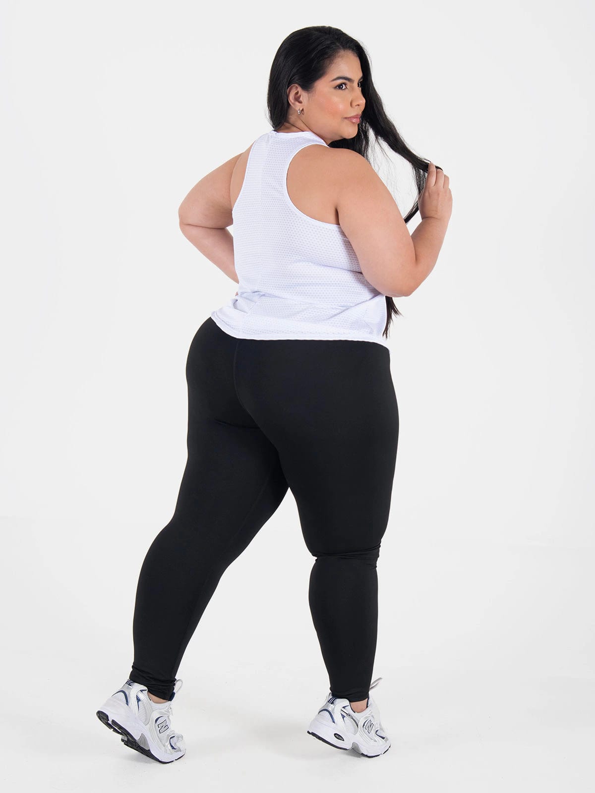 dorya leggins set talla plus blanco - imagen 2