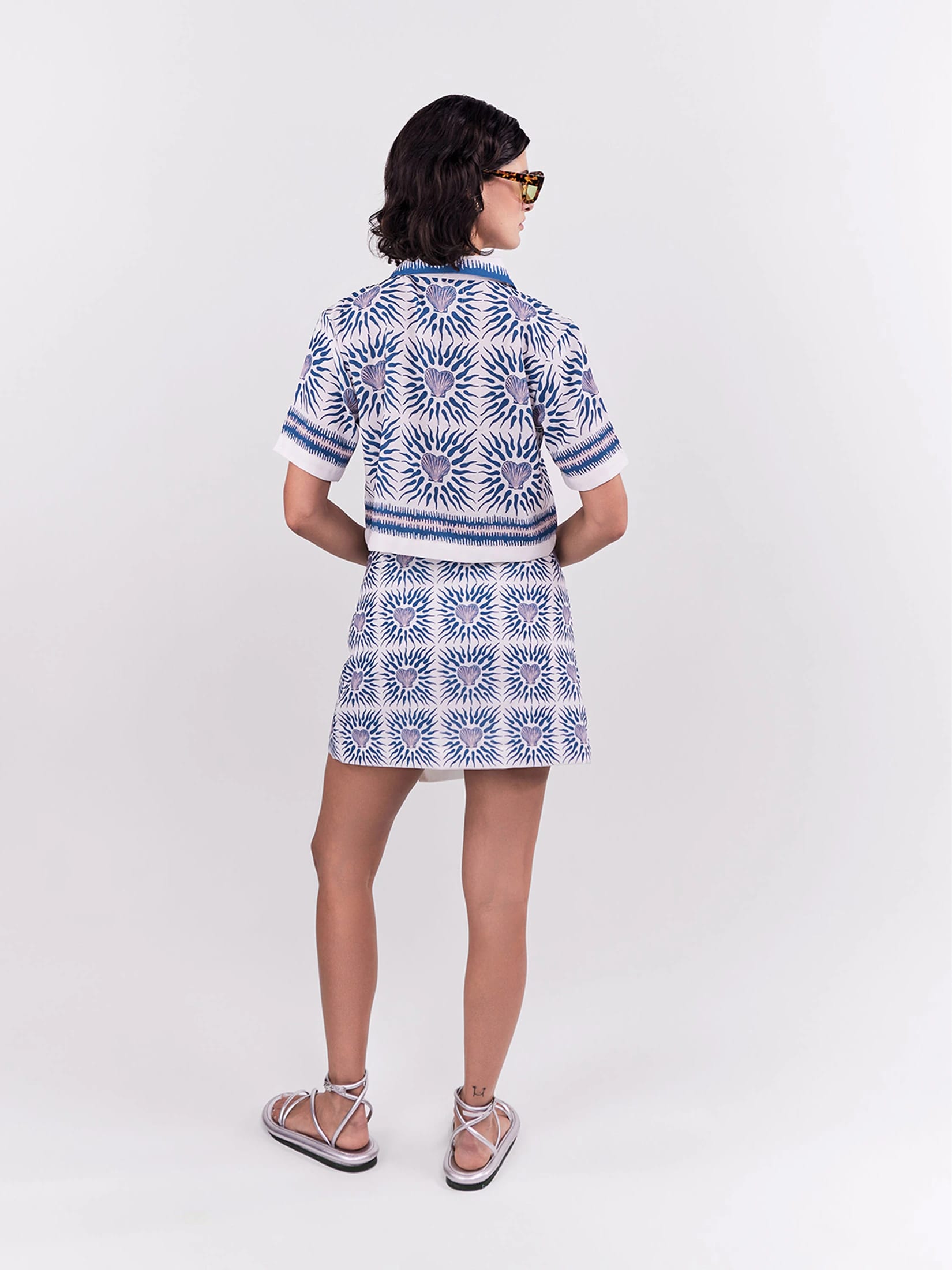 Cropped Polo Oasis - Azul - imagen 2