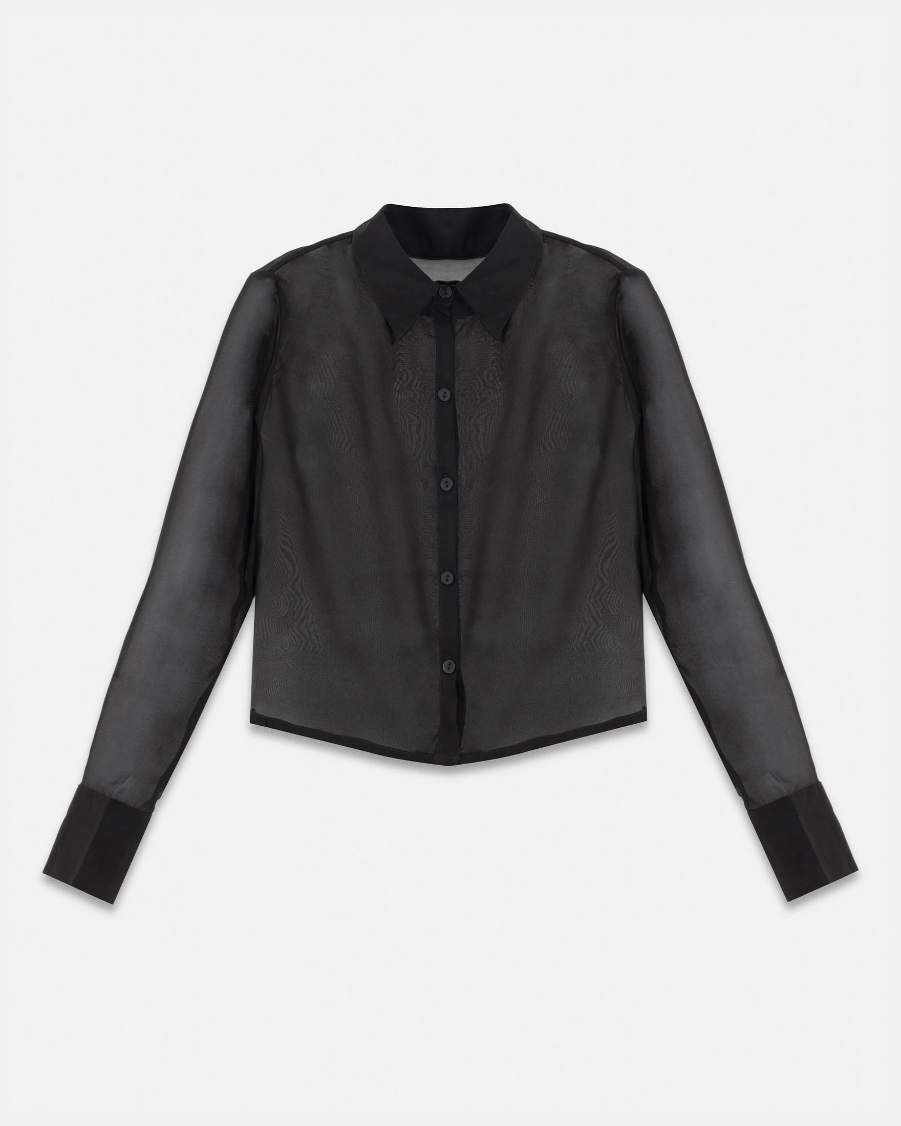 W Basics Transparent Shirt Black - imagen 1