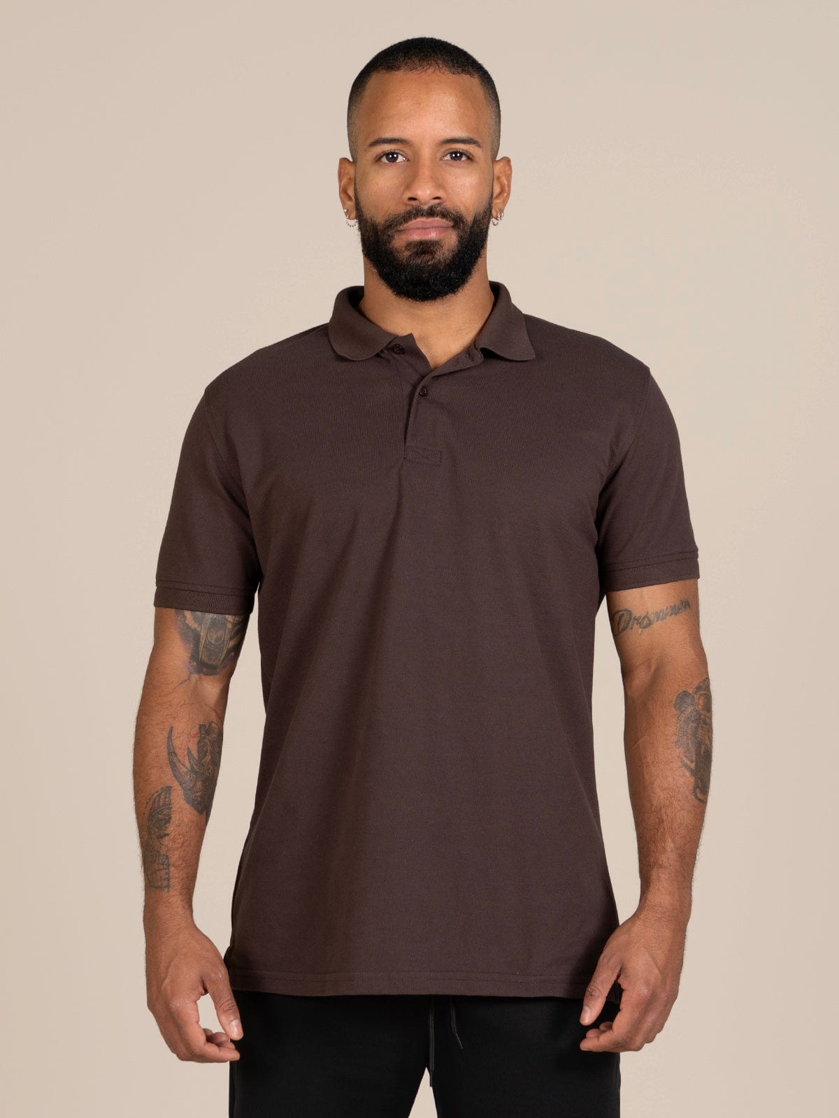 camiseta polo hombre brown - imagen 1