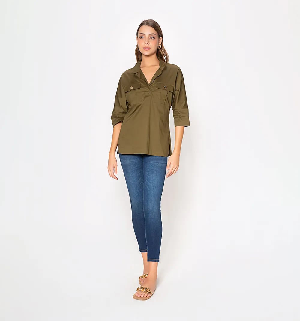 Camisera con dos bolsillos laterales - imagen 9