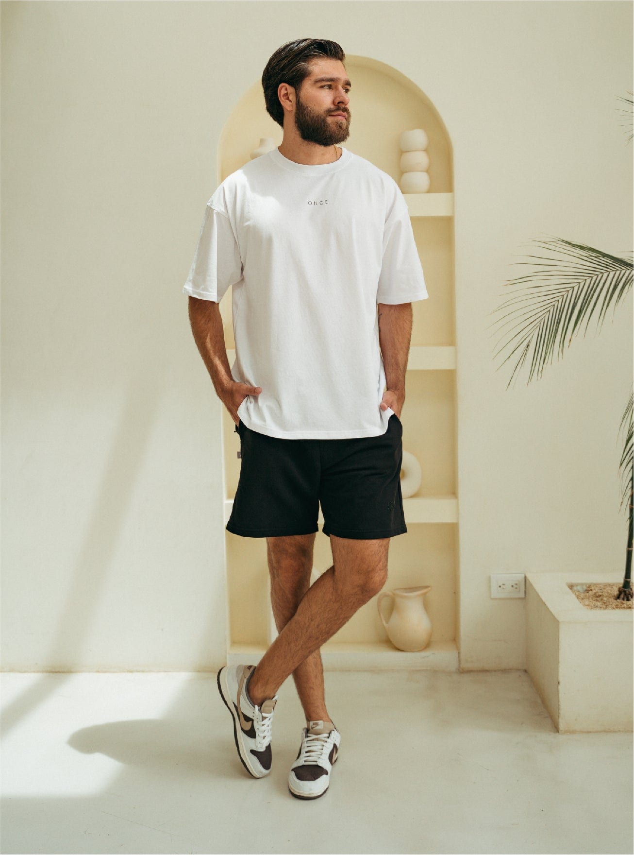 Camiseta Oversize Unisex - White Solid - imagen 2