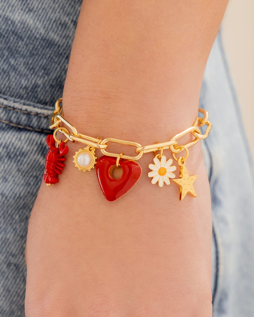 Pulsera Corazón Fiesta + Aretes - imagen 1