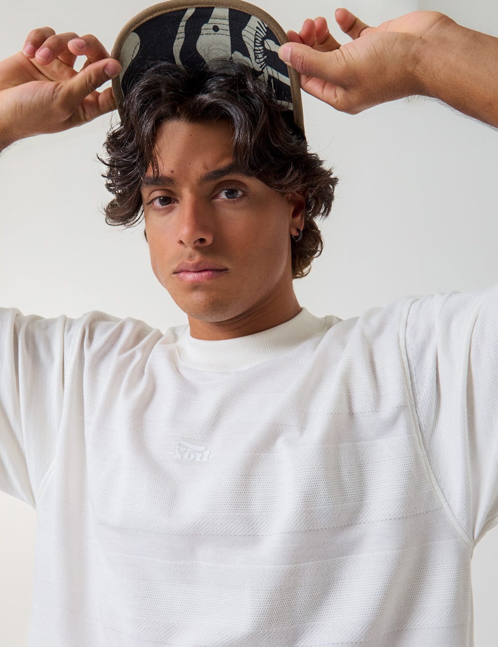 Camiseta Boxy fit Oleada Hombre - imagen 7