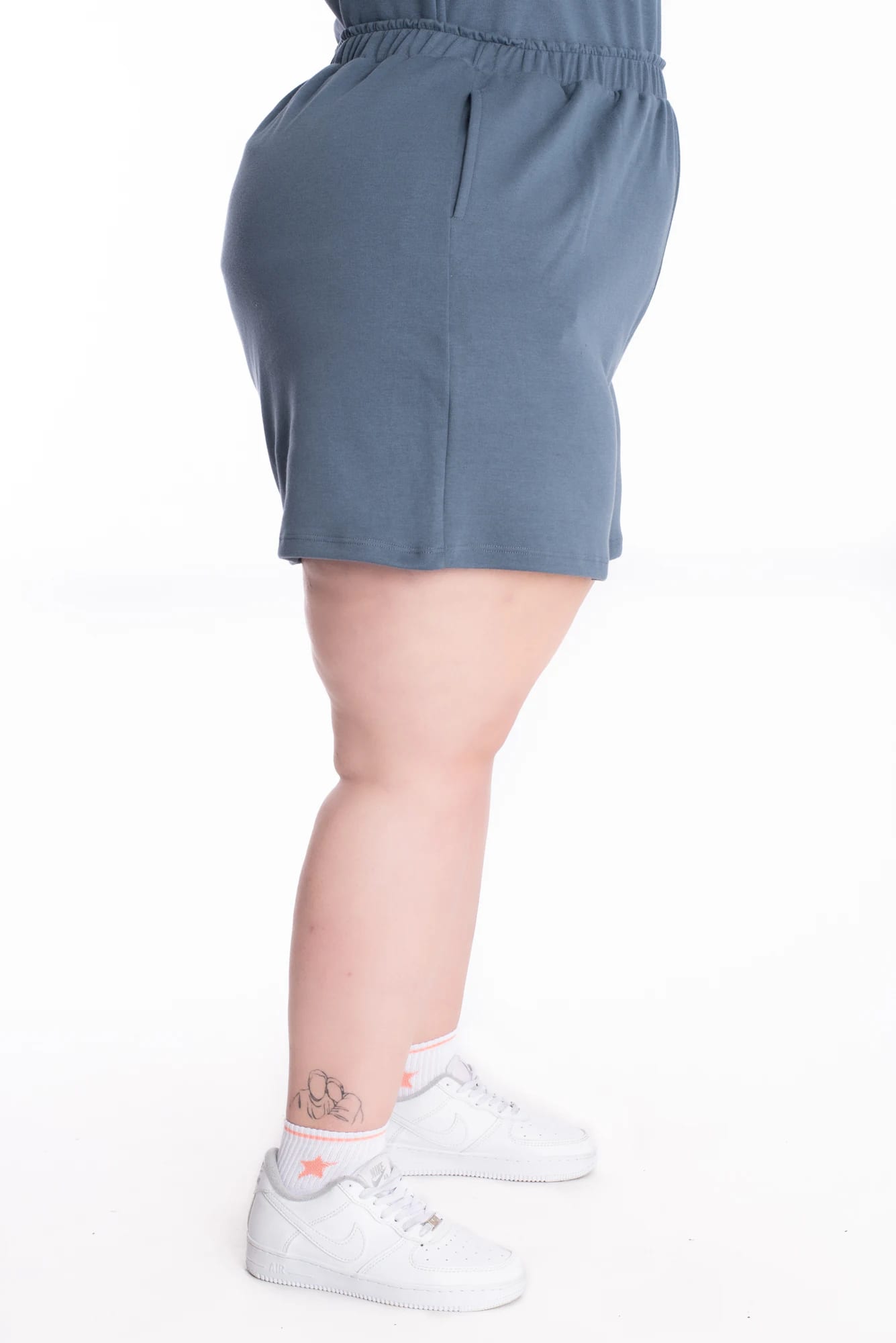 Short Lorena Azul Tela Premium - imagen 8