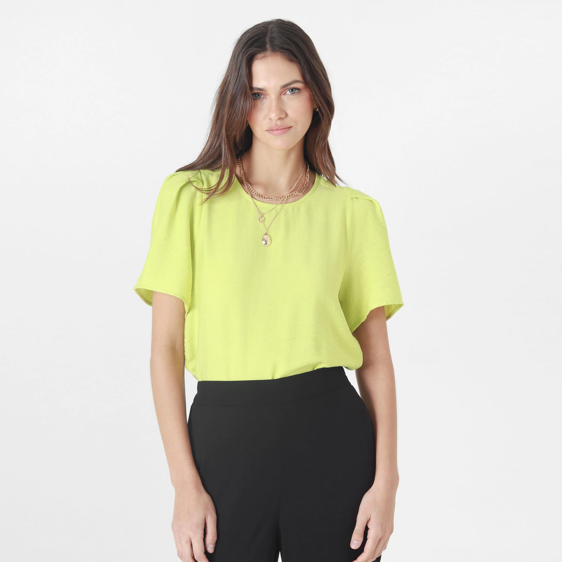 Blusa Cuello Redondo Manga Corta - imagen 4