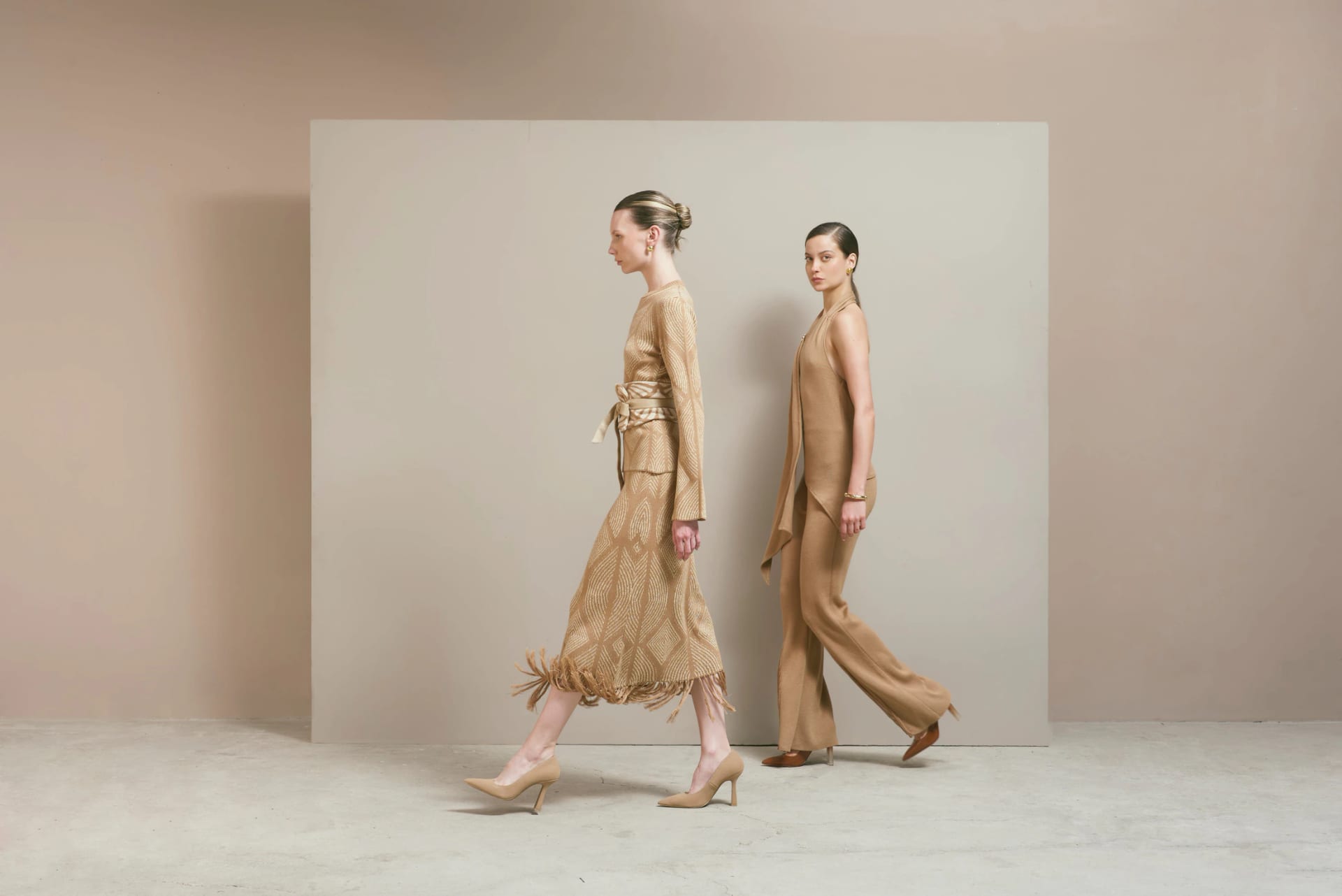Falda Atenea Camel-Dorado - imagen 4