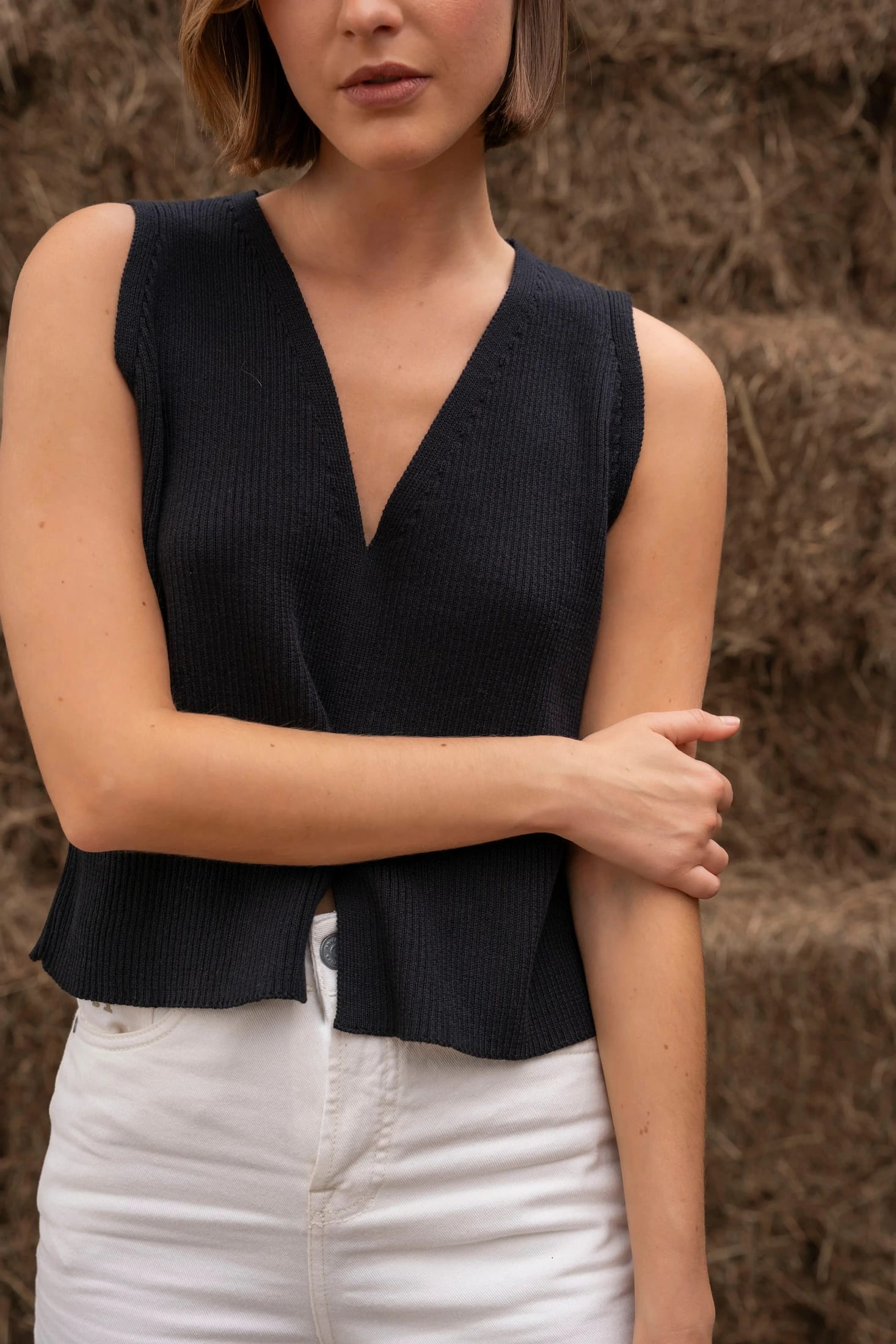 Lirio Vest Mujer Negro - imagen 2