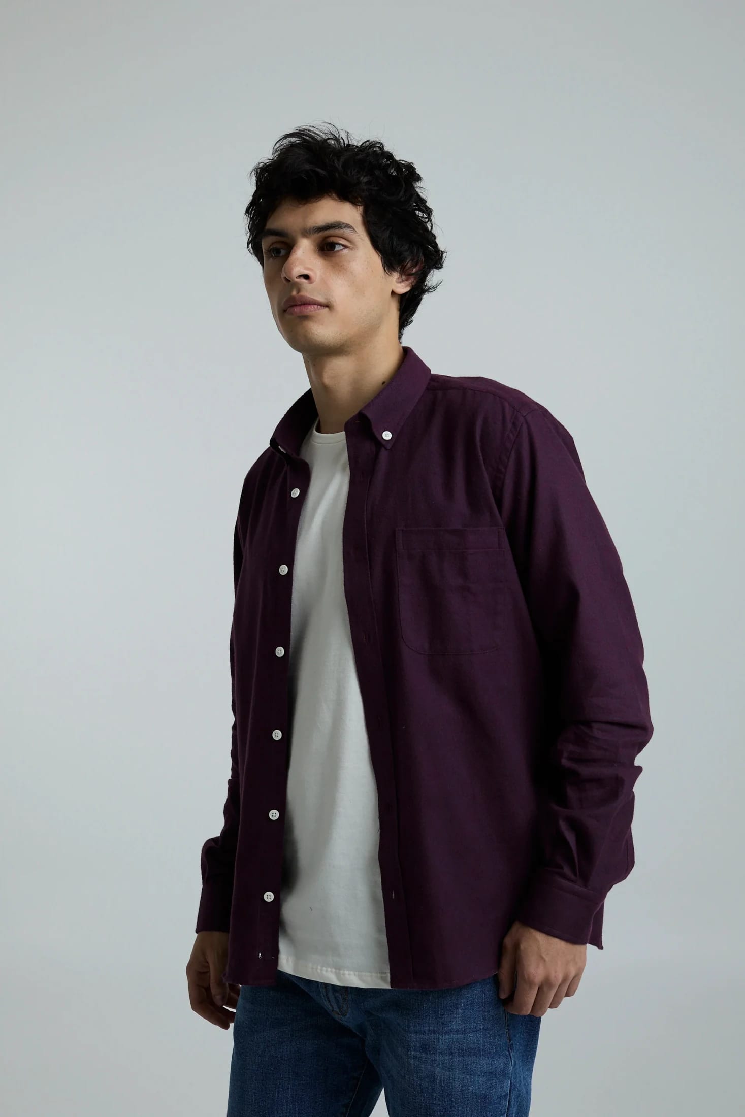Camisa twill vinotinto - imagen 14