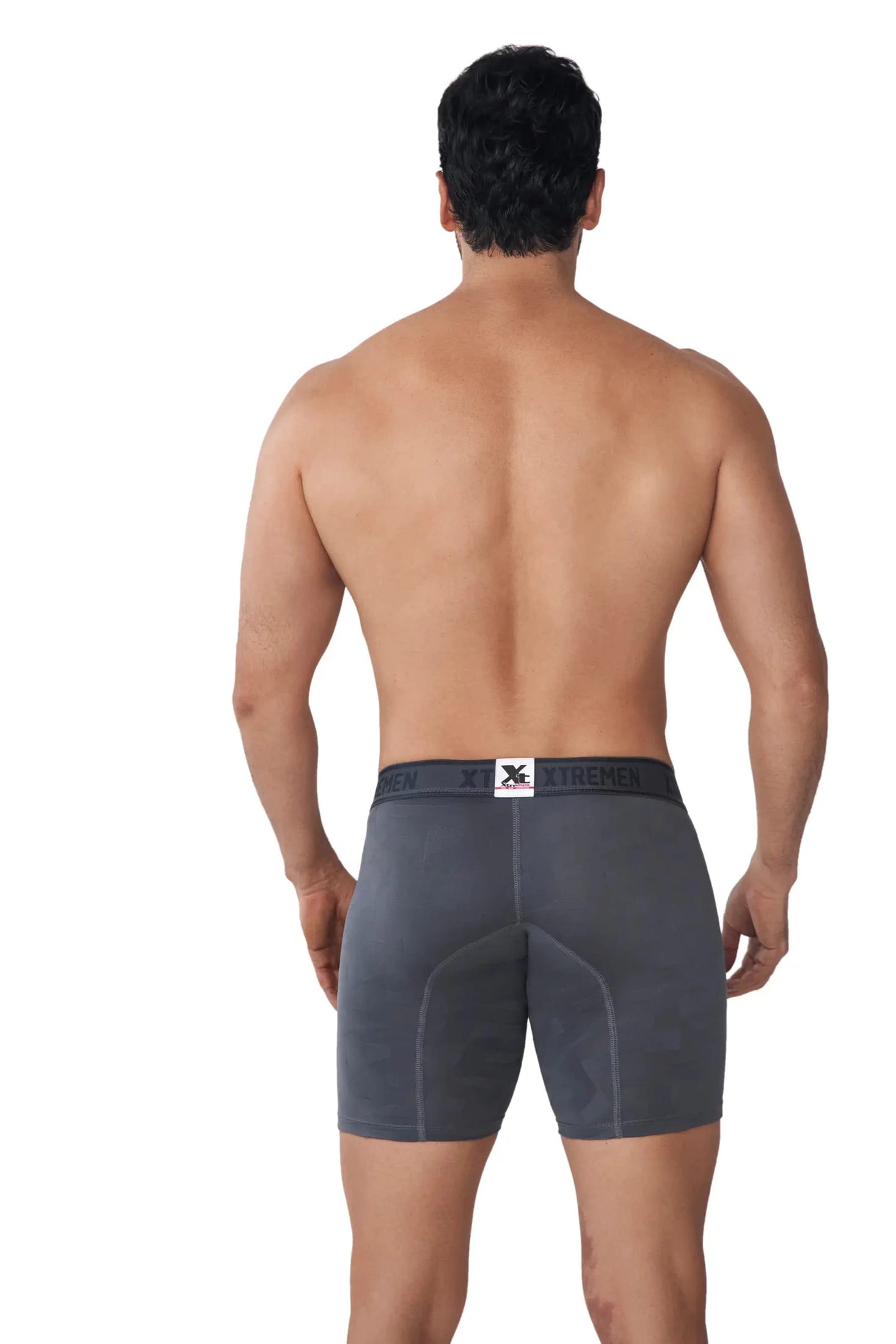 BOXER MICROFIBRA JACQUARD BLOQUES GRIS OSCURO - imagen 2