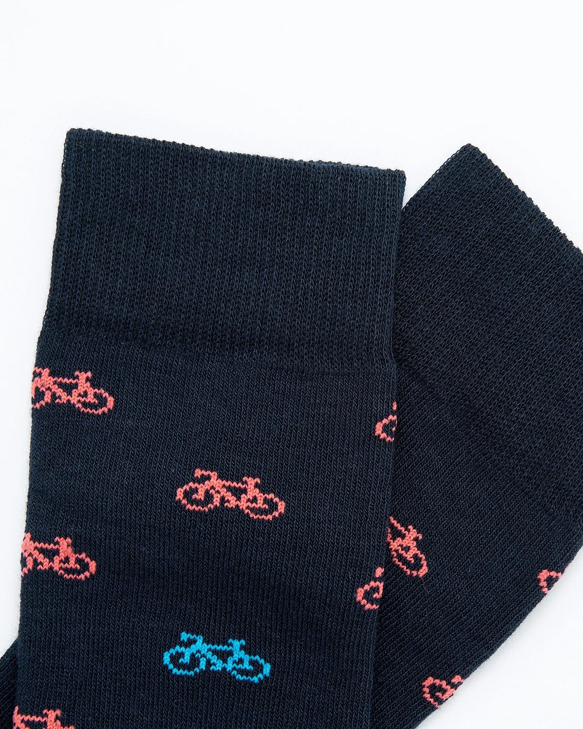 Medias Algodón Estampado Bicicletas - Fondo Azul - imagen 2