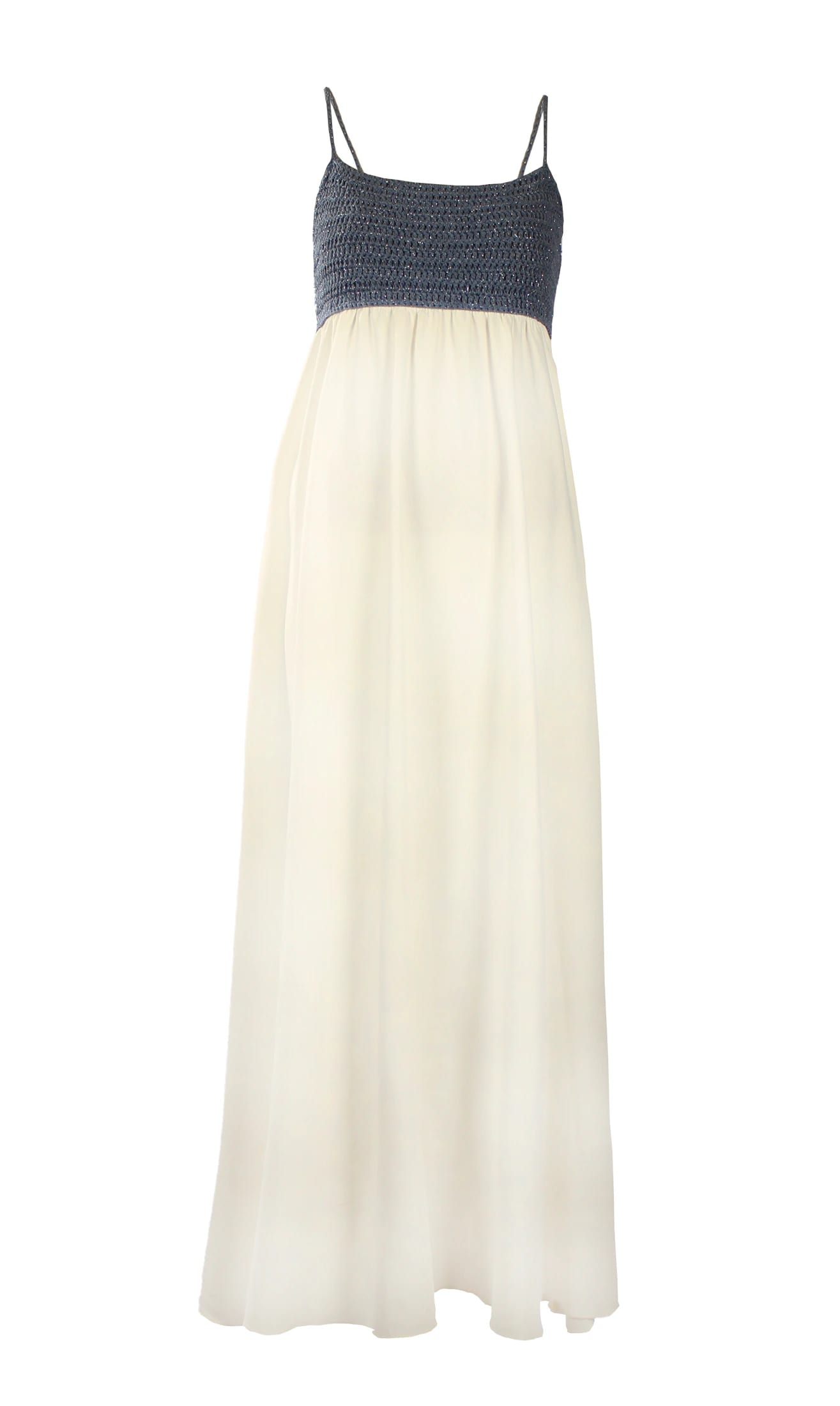 MOLTO CARINA CROCHET DENIM DRESS - imagen 1