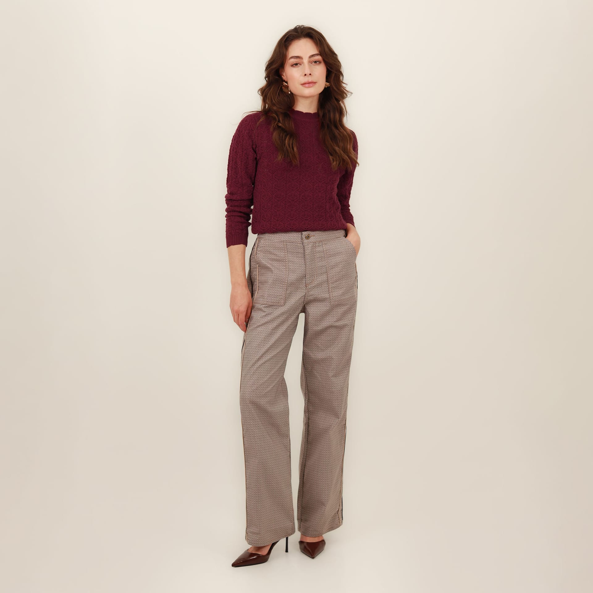 Pantalon Tiro Alto Bota Recta - imagen 1