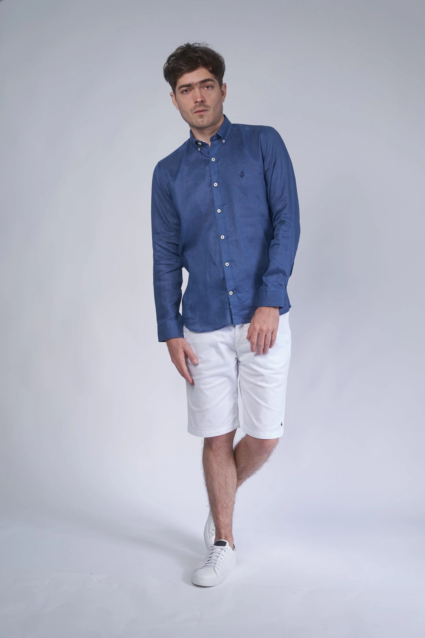 Camisa Lino Azul - imagen 2