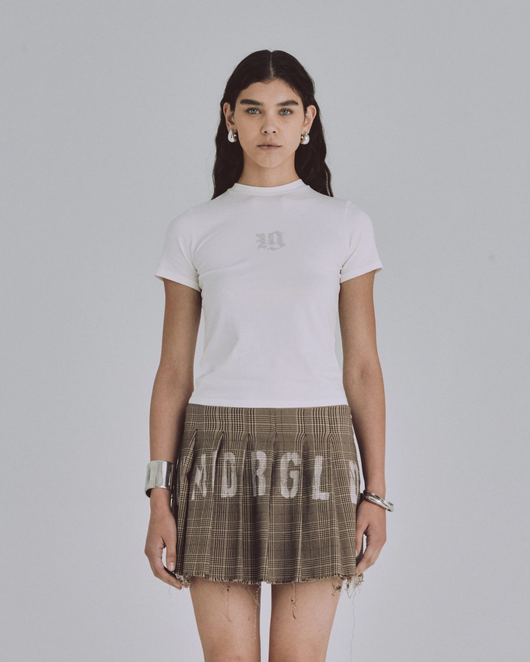 94' Gothic UG Long Baby Tee White - imagen 2