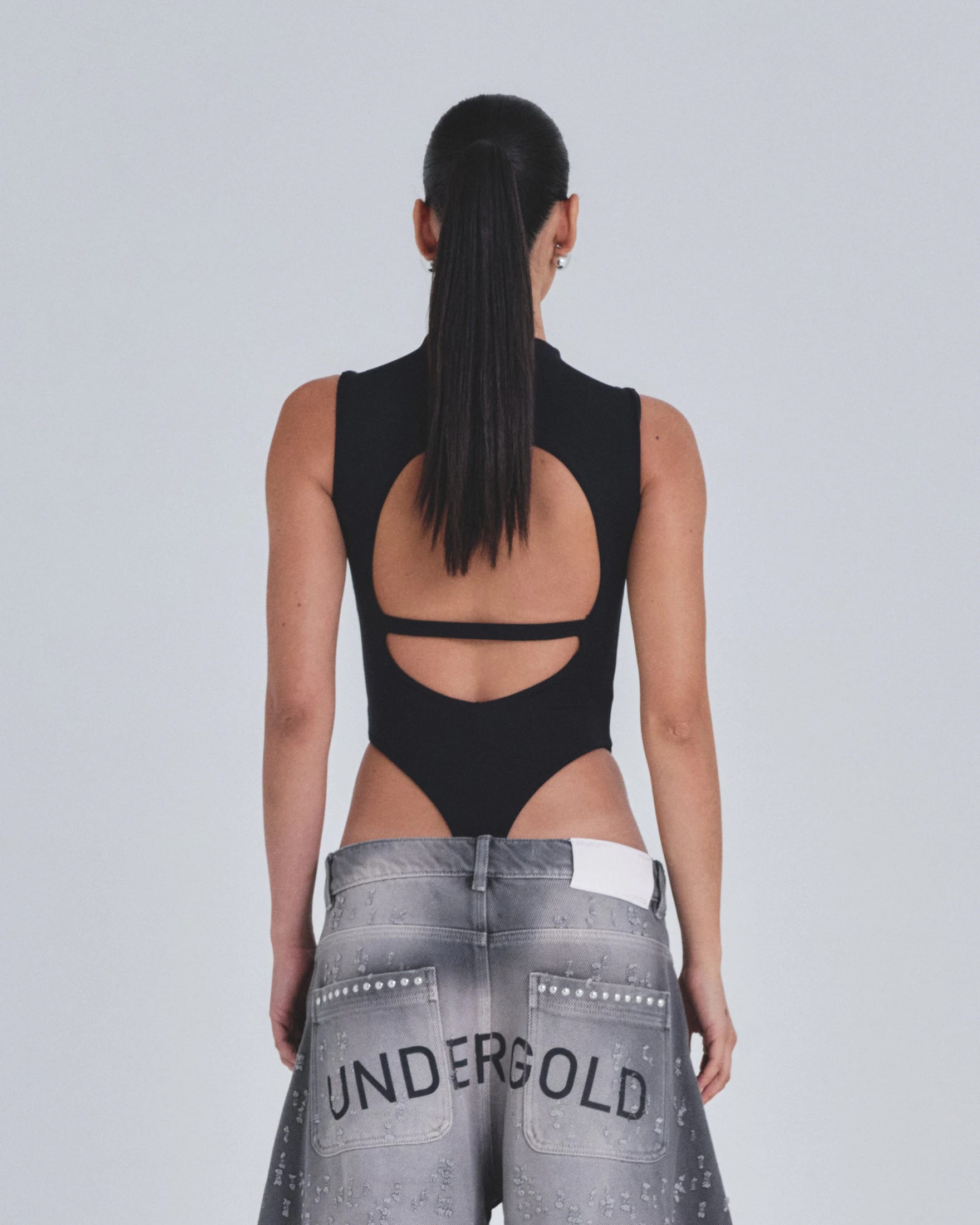 W Basics Asymetric Backless Body Black - imagen 7
