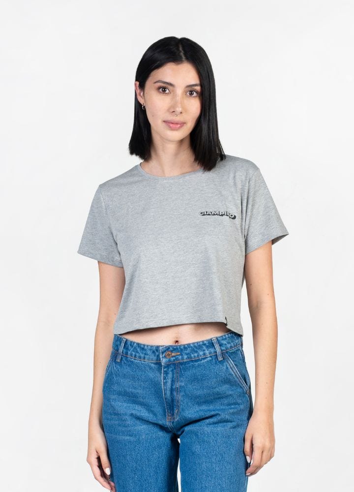 Perezoso Crop Top - Gris - imagen 1