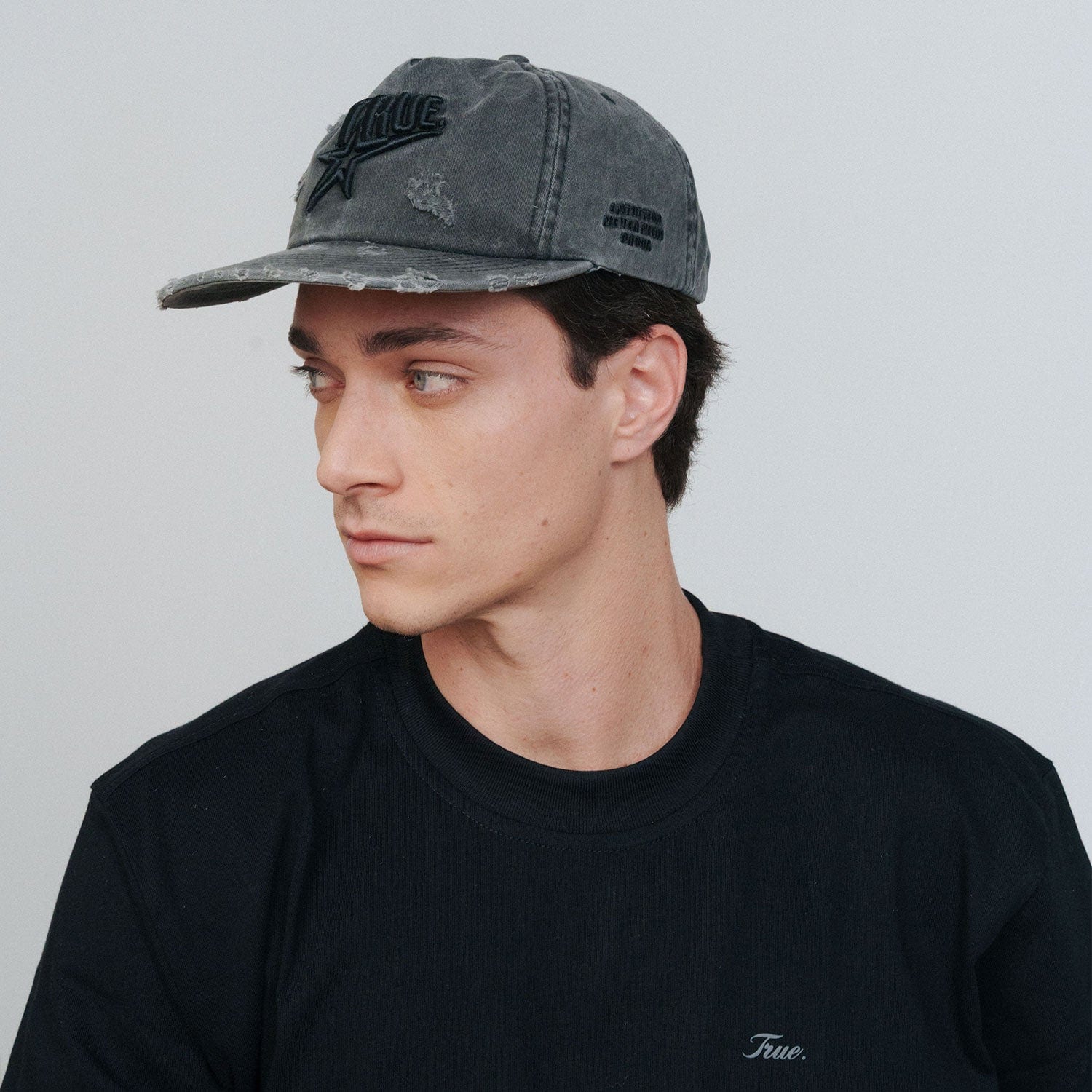 Star Washed Golfer Cap - Black - imagen 6
