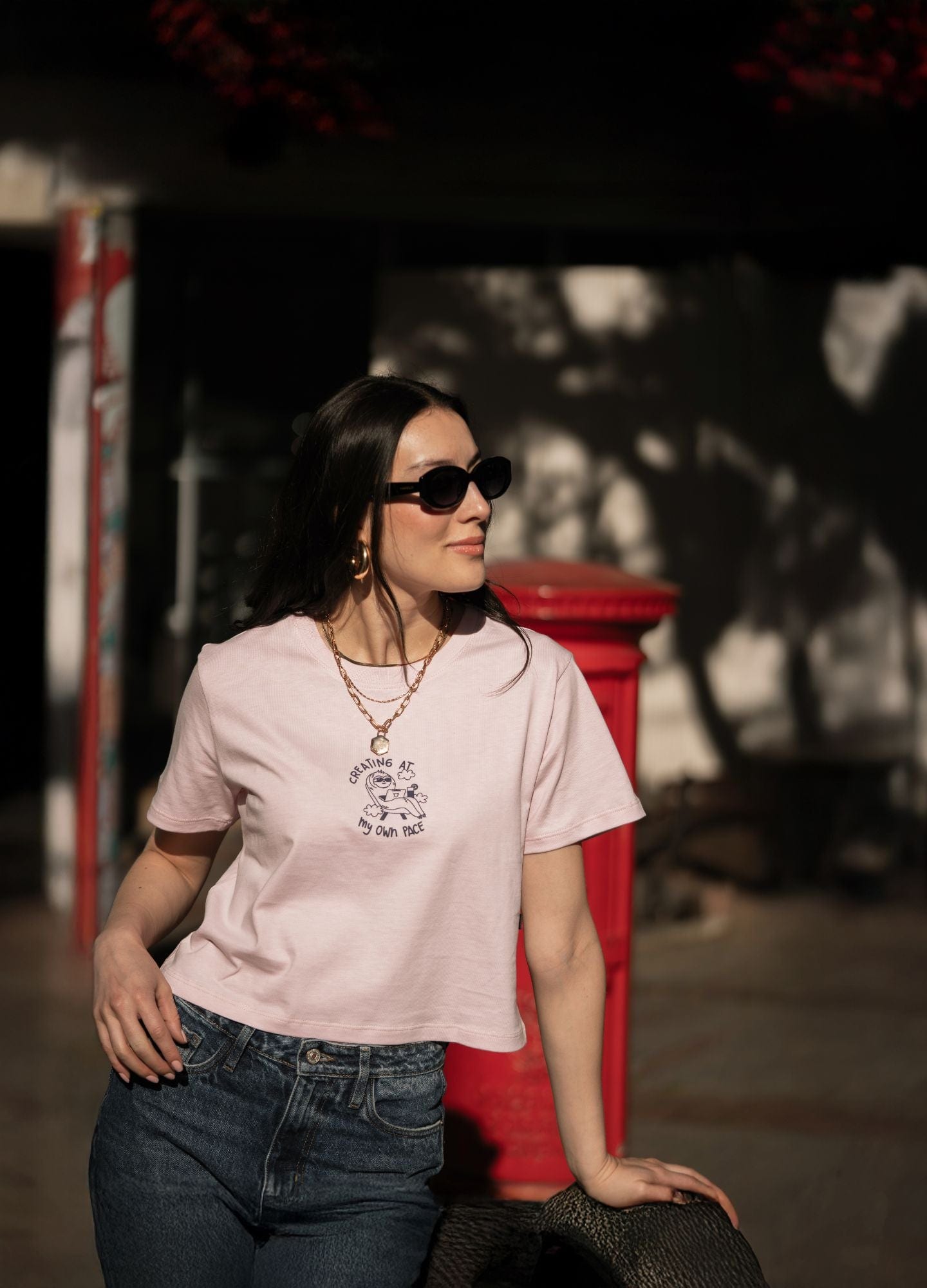 Own Pace Crop Top – Rosa - imagen 2