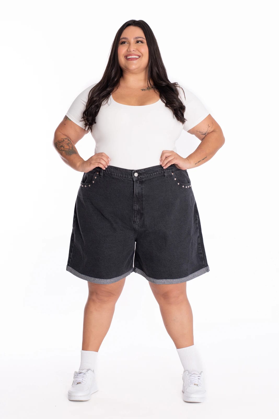 Bermuda Denim Gris Oscuro 422 - imagen 5