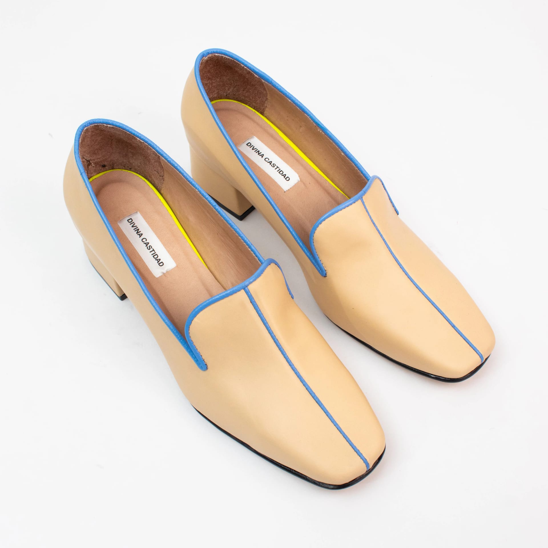 LOAFERS - beige X blue - imagen 1