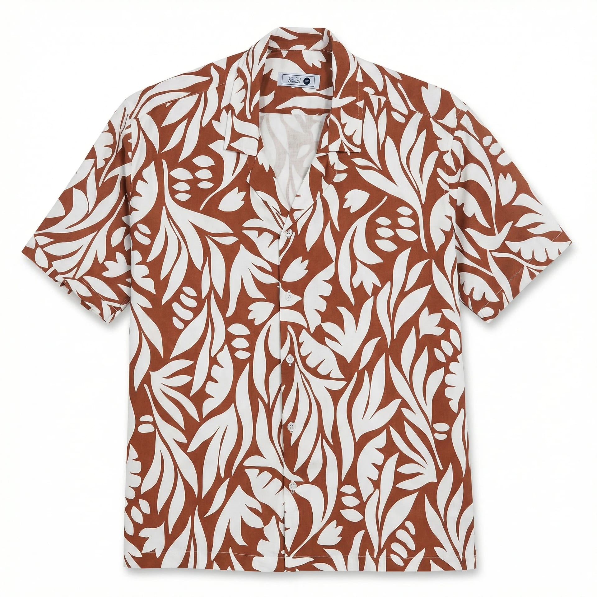 Camisa Bowling Estampada Rojo C301 - imagen 3