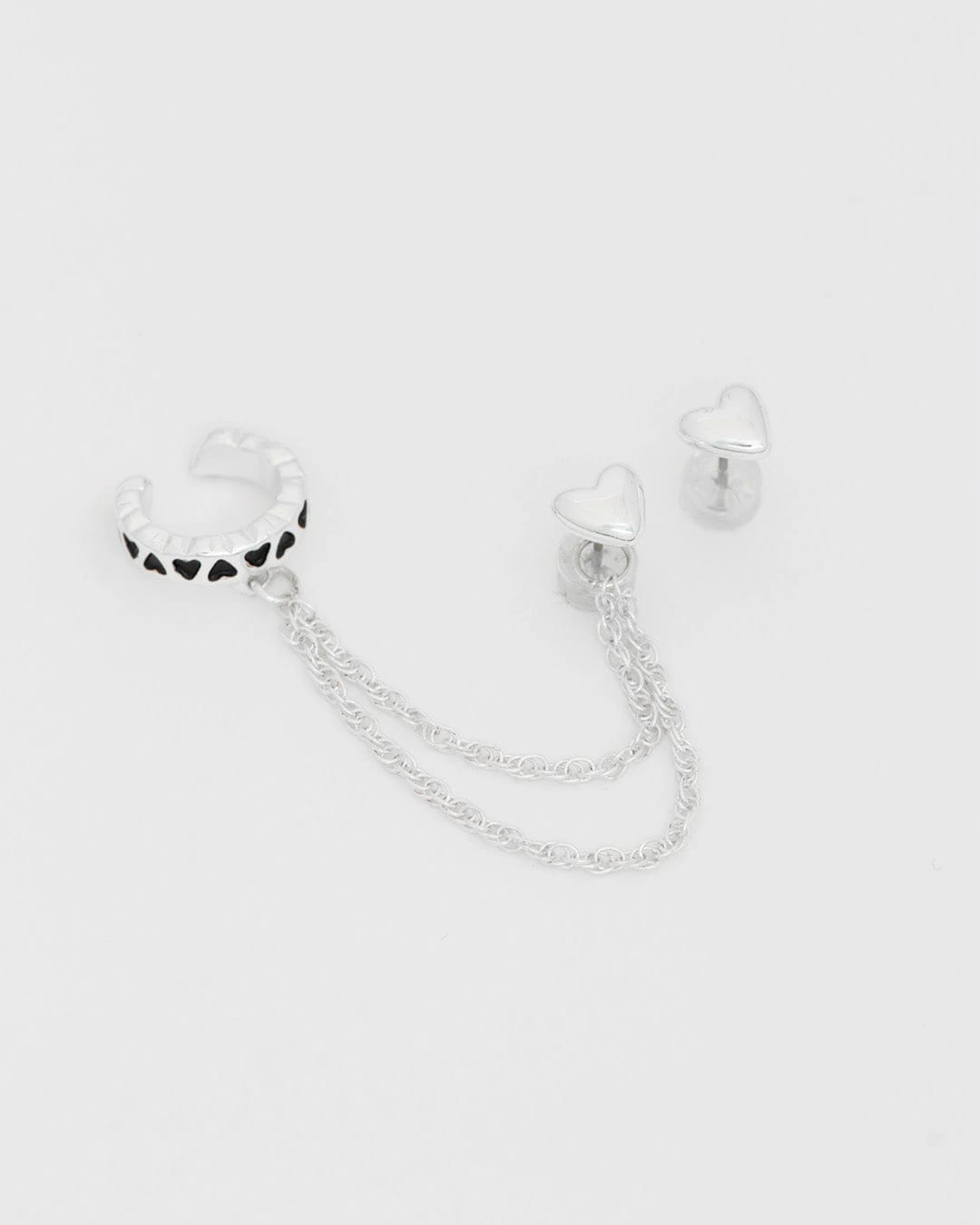 Aretes Solitario Corazón - imagen 1