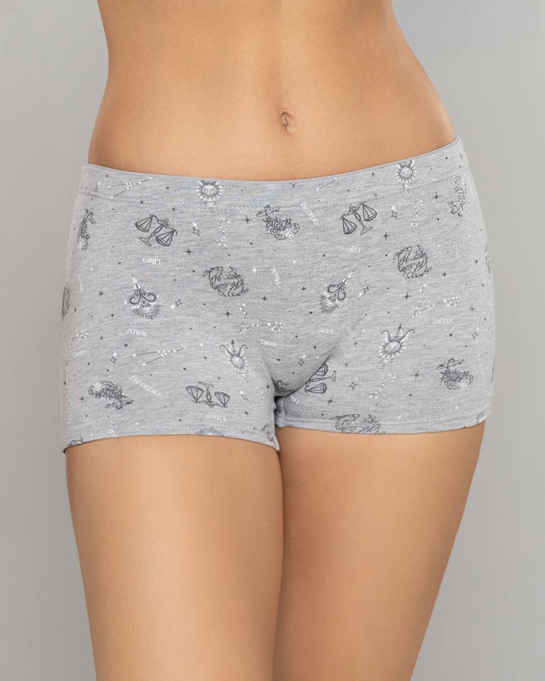 Boxer Largo Tiro Alto en Algodón Estampado para Mujer Ref. 8023 - imagen 5