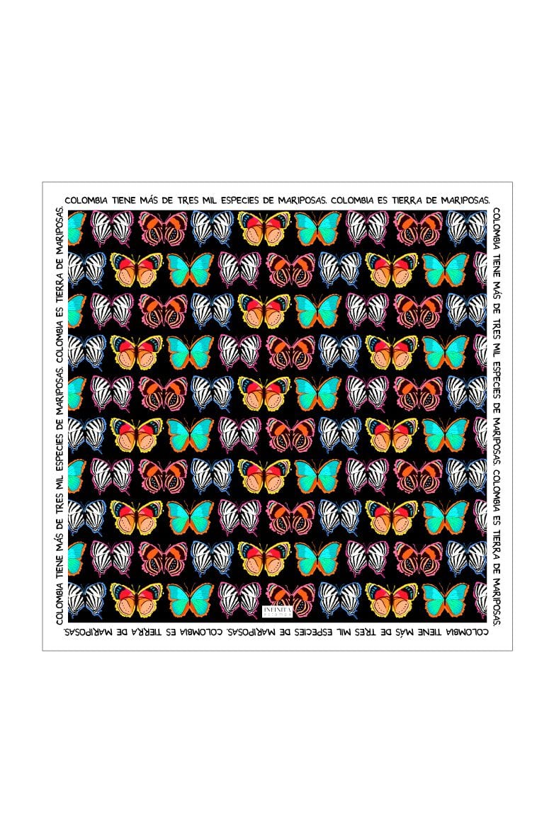 Pañoleta / Tierra de Mariposas Negra - imagen 2