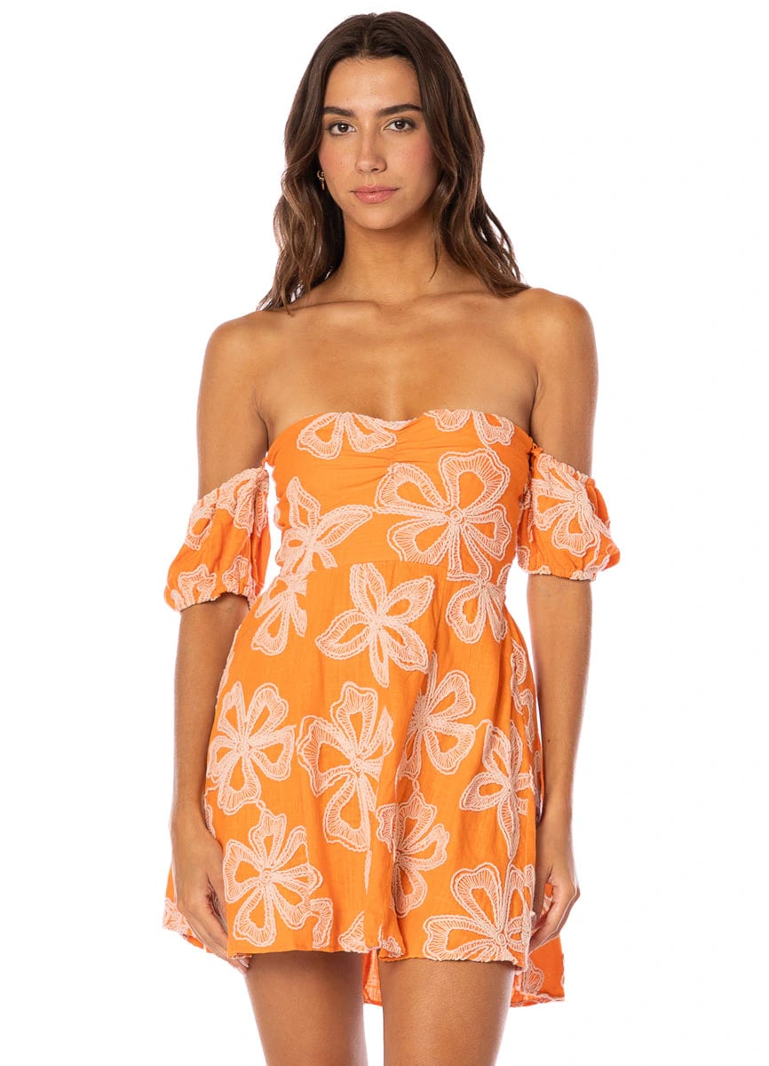 Maaji Tangerine Bloom Aperol Short Dress - imagen 1